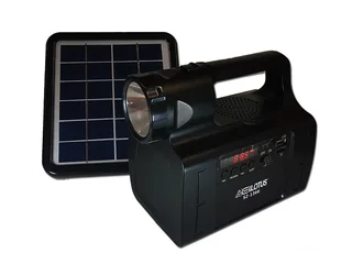 Everlotus Solar Light and Radio S2-1366BT Black/Yellow On Sale