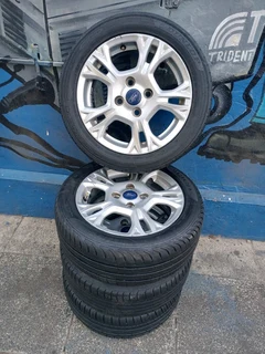 A Set of 15inches Ford Figo Rims and Tyres