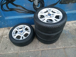 A Set of 15inches Ford Figo Rims and Tyres