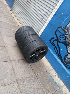 A Set of 17inche Rims and Tyres 5X112 Pcd and 5x114 Pcd