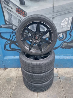 A Set of 17inche Rims and Tyres 5X112 Pcd and 5x114 Pcd