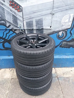 A Set of 17inche Rims and Tyres 5X112 Pcd and 5x114 Pcd