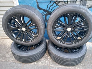 A set of 19inches Rims and Tyres