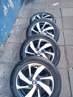 A Set Of 16inche Rims And Tyres Toyota Starlet 4x100 Pcd
