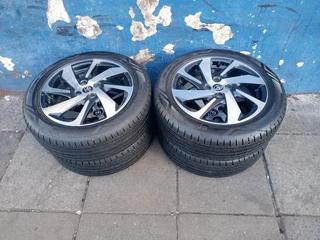 A Set of 16inche Rims And TYRES Toyota Starlet 4x100 Pcd
