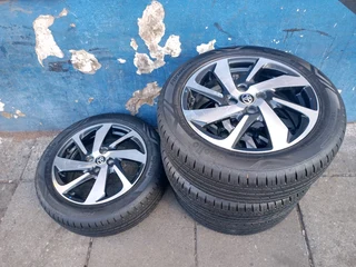 A Set of 16inche Rims And TYRES Toyota Starlet 4x100 Pcd