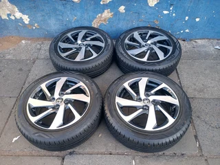 A Set of 16inche Rims And TYRES Toyota Starlet 4x100 Pcd