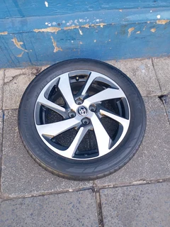 One Single Rim and Tyres 16inche Toyota Starlet