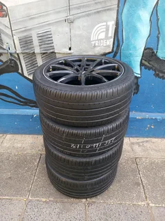 A Set of 18inche Rims And TYRES 5X112 PCD