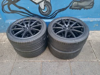 A Set of 18inche Rims And TYRES 5X112 PCD