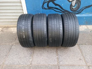 A Set of 18inche Rims And TYRES 5X112 PCD