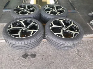 A Set of 17inche Polo TSI and Polo Vivo and Polo Cross 5x100 Pcd Rims And TYRES