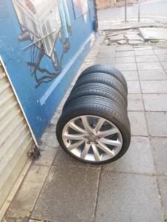 A Set of 18inche Audi Rims and Tyres