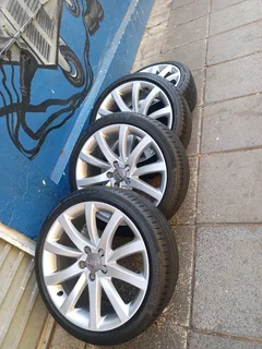A Set of 18inche Audi Rims and Tyres
