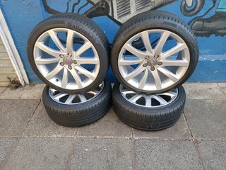 A Set of 18inche Audi Rims and Tyres