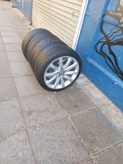 A Set of 18inche Audi Rims and Tyres
