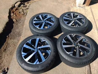 A Set Of Rims And Tyres 16inche Polo Tsi And Polo Vivo