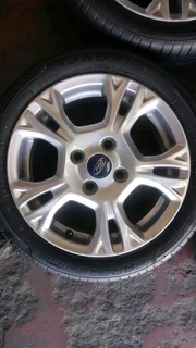 A Set of Rims And TYRES 15inche Ford Figo and Ford Fiesta