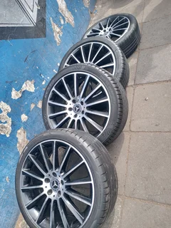 A Set of 19inche Rims and Tyres AMG Mercedes Benz Original mags