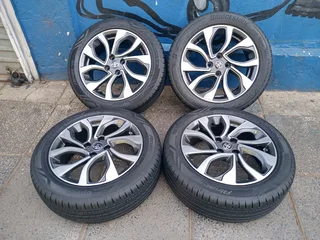 A Set of Rims And TYRES Toyota Starlet and Toyota Yaris 4x100 Pcd