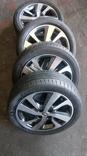 A Set Of Rims And Tyres Toyota Starlet And Toyota Yaris 4x100 Pcd