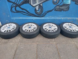 A Set of Rims And TYRES 15inche Ford Figo and Ford Fiesta Original mag 4X108 Pcd