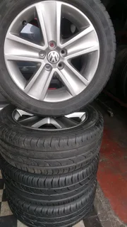 A Set Of Rims And Tyres 15inche Polo Gti And Polo Tsi