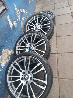 A Set Of Rims And Tyres 19inche Bmw F30 And Bmw E90 Original Mags