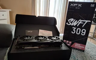 XFX Speedster SWFT 309 Radeon RX 6700 Gaming Graphics Card with 10GB GDDR6 HDMI 3xDP, AMD RDNA 2Chip