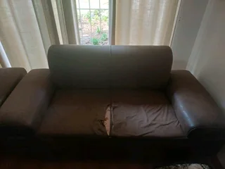 Brown couch set