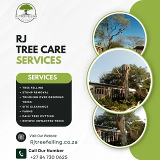 RJ TREE FELLING FULLY INSURED 084 730 0625 www.rjtreefellingza.co.za 