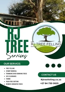RJ TREE FELLING FULLY INSURED #RELIABLE MEN 084 730 0625