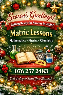 Matric Private Lessons Grade 10-12