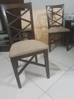 Coricraft dining table with six chairs