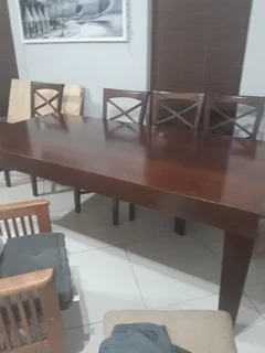Coricroft dining table with 6 chairs