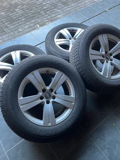 Set of 4 Rims and tyres in almost new condition.
