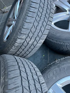 Set of 4 Rims and tyres in almost new condition.