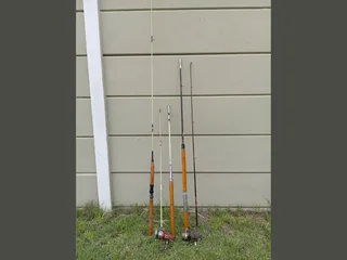 Vintage Fishing Rods (3) and Reels (2) - Bundle