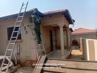 INSTALLATION OF ALL GUTTERS AND PILLAR COVERING