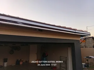 INSTALLATION OF ALL GUTTERS AND PILLAR COVERING