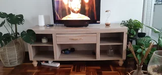 Tv Stand/ Glass Table And Book Shelf