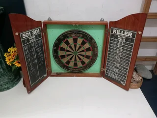 Unicorn Dart Board with Cabinet