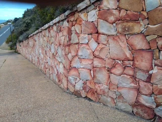 Stonework building.