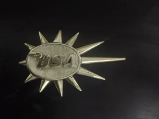 Motorcycle cast brass badges