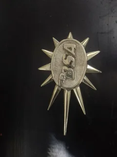 Motorcycle cast brass badges