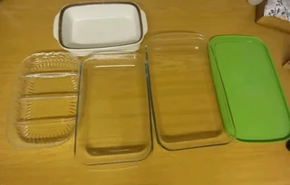 Sectional Glass Platter, Porcelain Casserole Oven Dish, Large Glass Oven dish