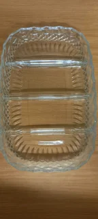 Sectional Glass Platter, Porcelain Casserole Oven Dish, Large Glass Oven dish