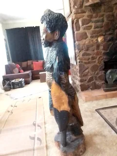 Wooden Zulu hand carved