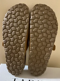 Tabita Sandals, Genuine Leather. Tan Colour. Ladies Flats