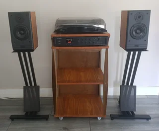 Hi-Fi System, Amplifer, USB Record player, 2-Way Speakers (Stands ...
